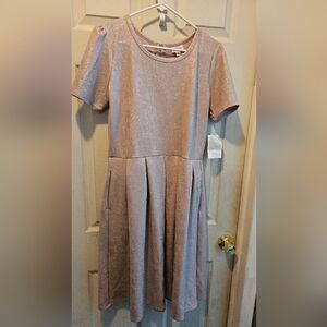 Lularoe XL Elegant Amelia in Shimmer Rose Gold New With Tags